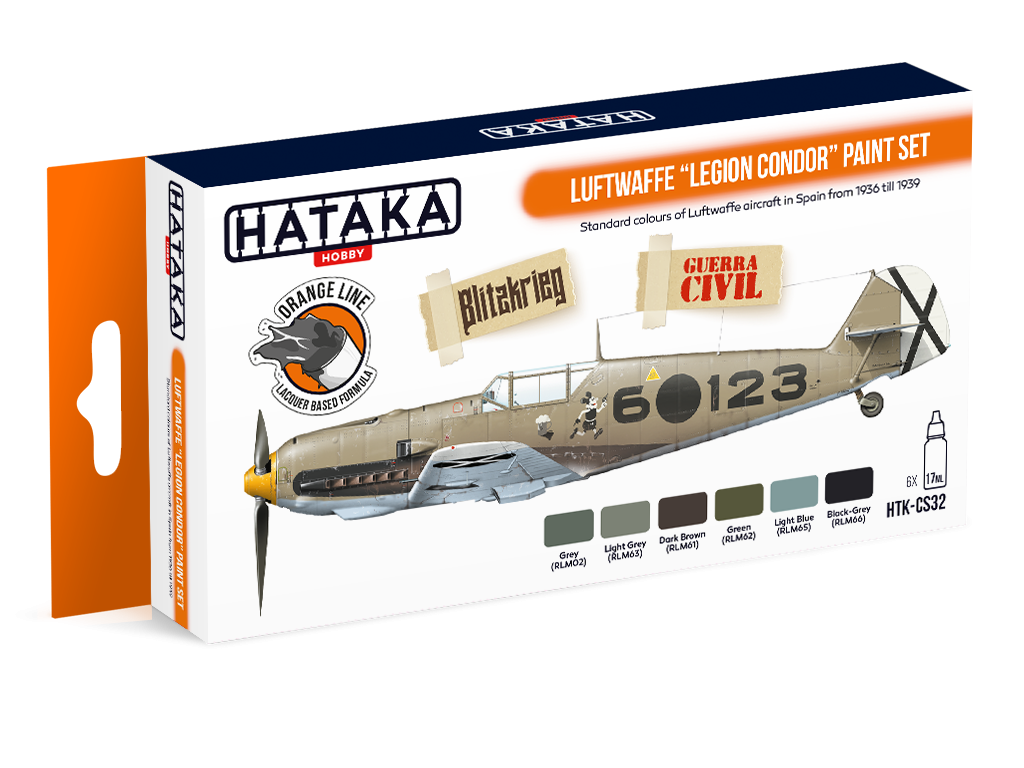 Hataka HTK-CS32 Luftwaffe &amp;quot;Legion Condor&amp;quot; paint set (6x17ml)