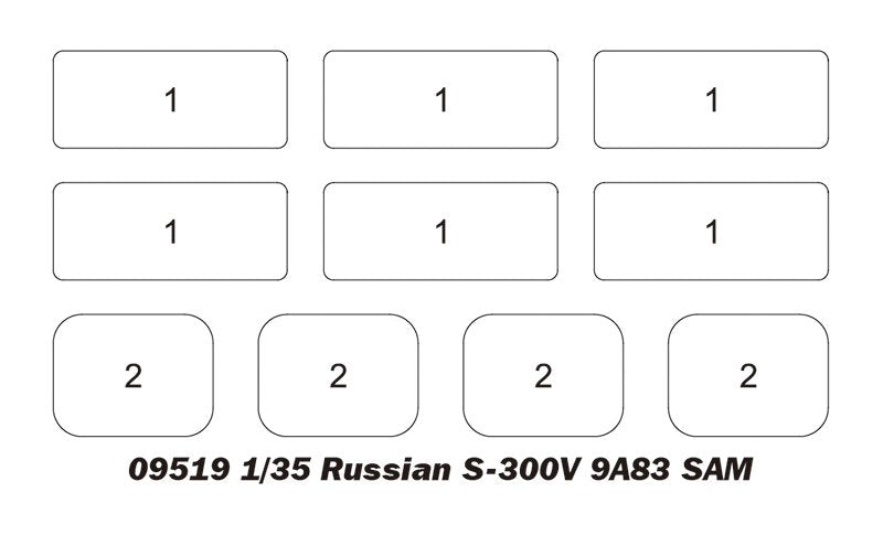 Trumpeter 09519 Russian S-300V 9A83 SAM 1/35 – obrázek 7