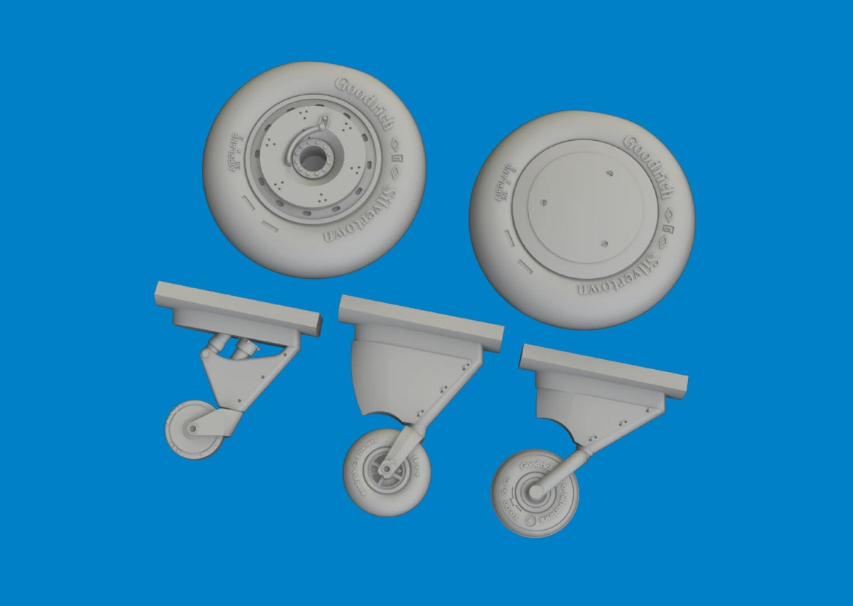 Eduard 6481089 F4F-4 wheels early ACADEMY 1/48 – image 2