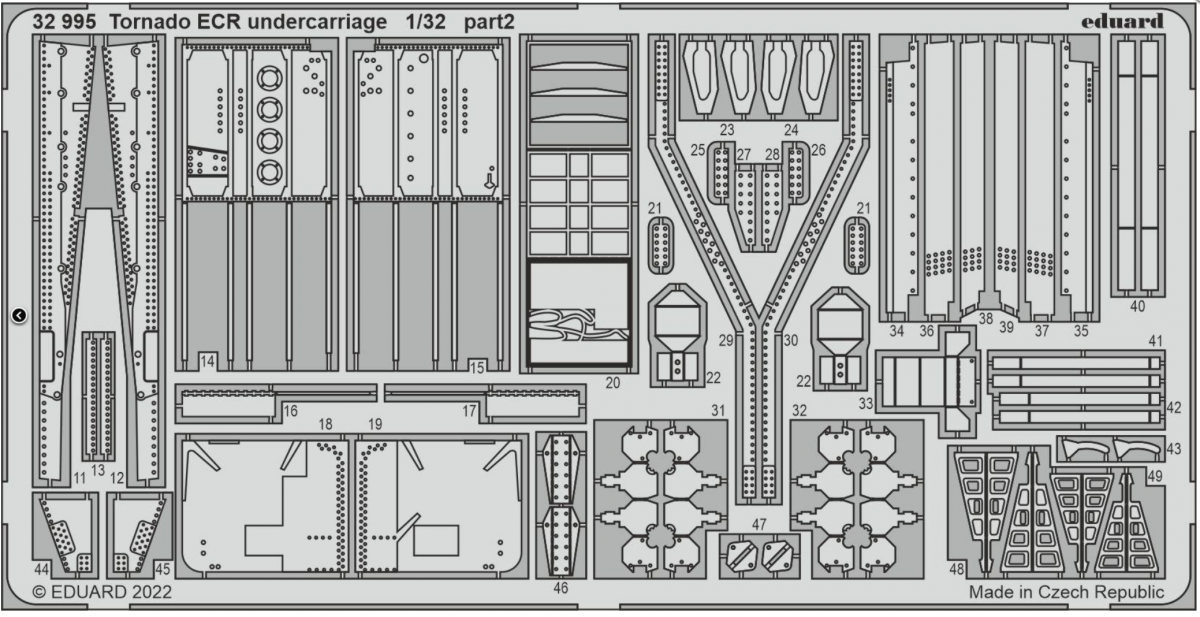 Eduard 32995 Tornado ECR undercarriage ITALERI 1/32 – image 2