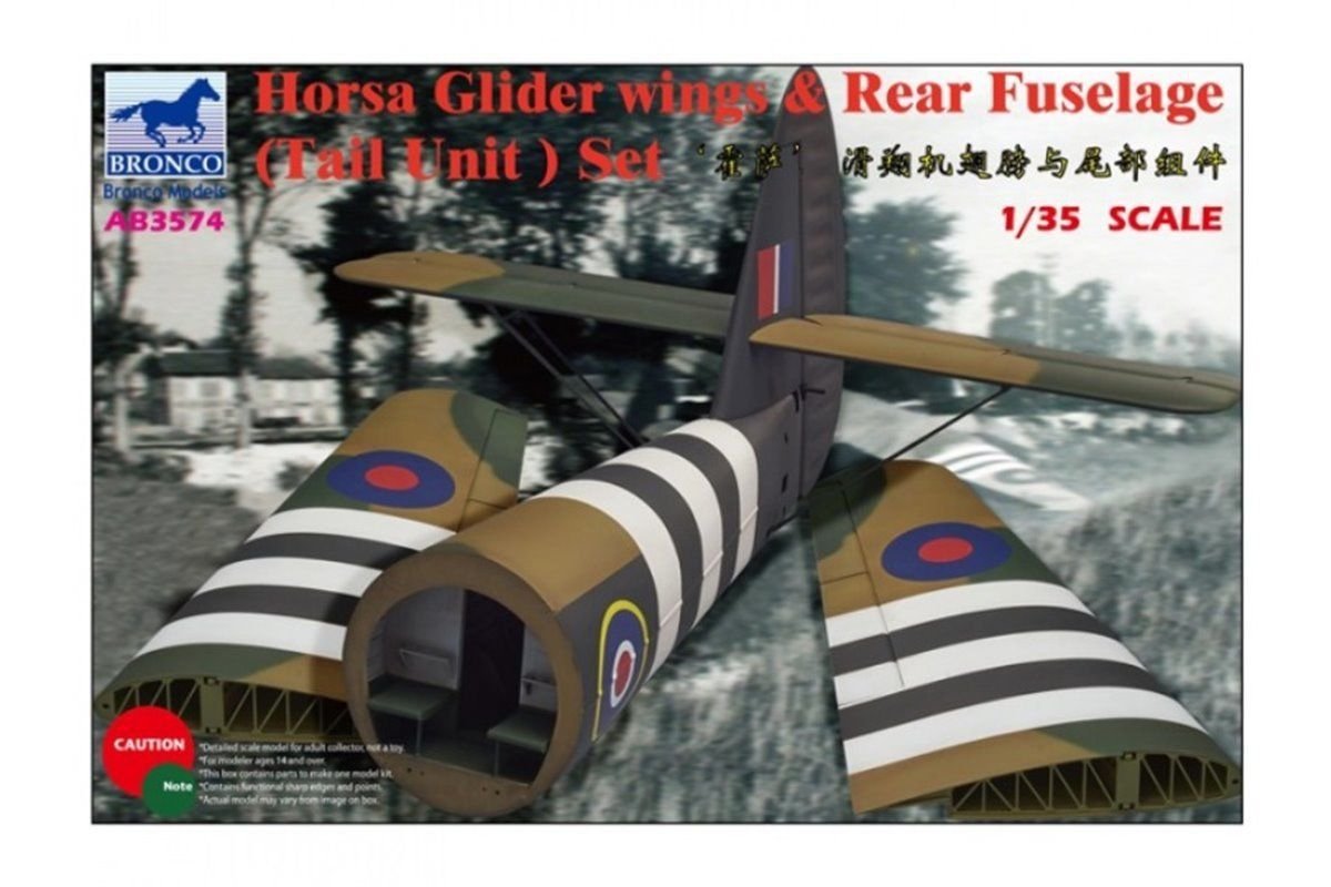 Bronco AB3574 Horsa Glider Wing Rear Fuselage 1/35