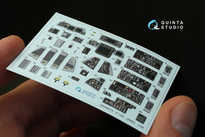 Quinta Studio QD48074 F-14D 3D-Printed &amp;amp; colored Interior on decal paper (for AMK kit) 1/48 – image 4