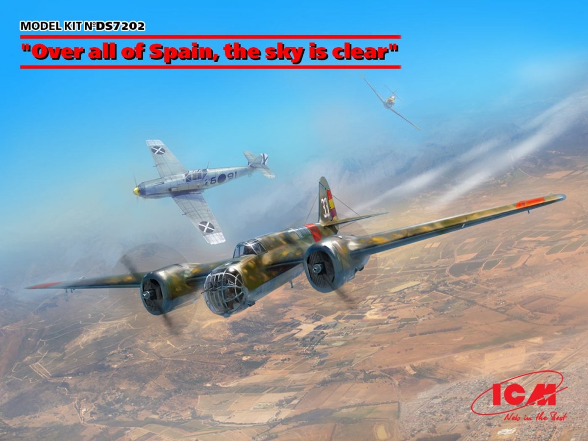 ICM DS7202 Sur toute l'Espagne, le ciel est dégagé 1/72