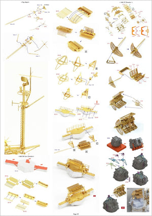 Pontos 37034FB USS BB-63 Missouri 1945 Advanced Detail Up Set for Hobbyboss Kit (Deck Blue 20B stained wooden deck) 1/350 – image 12