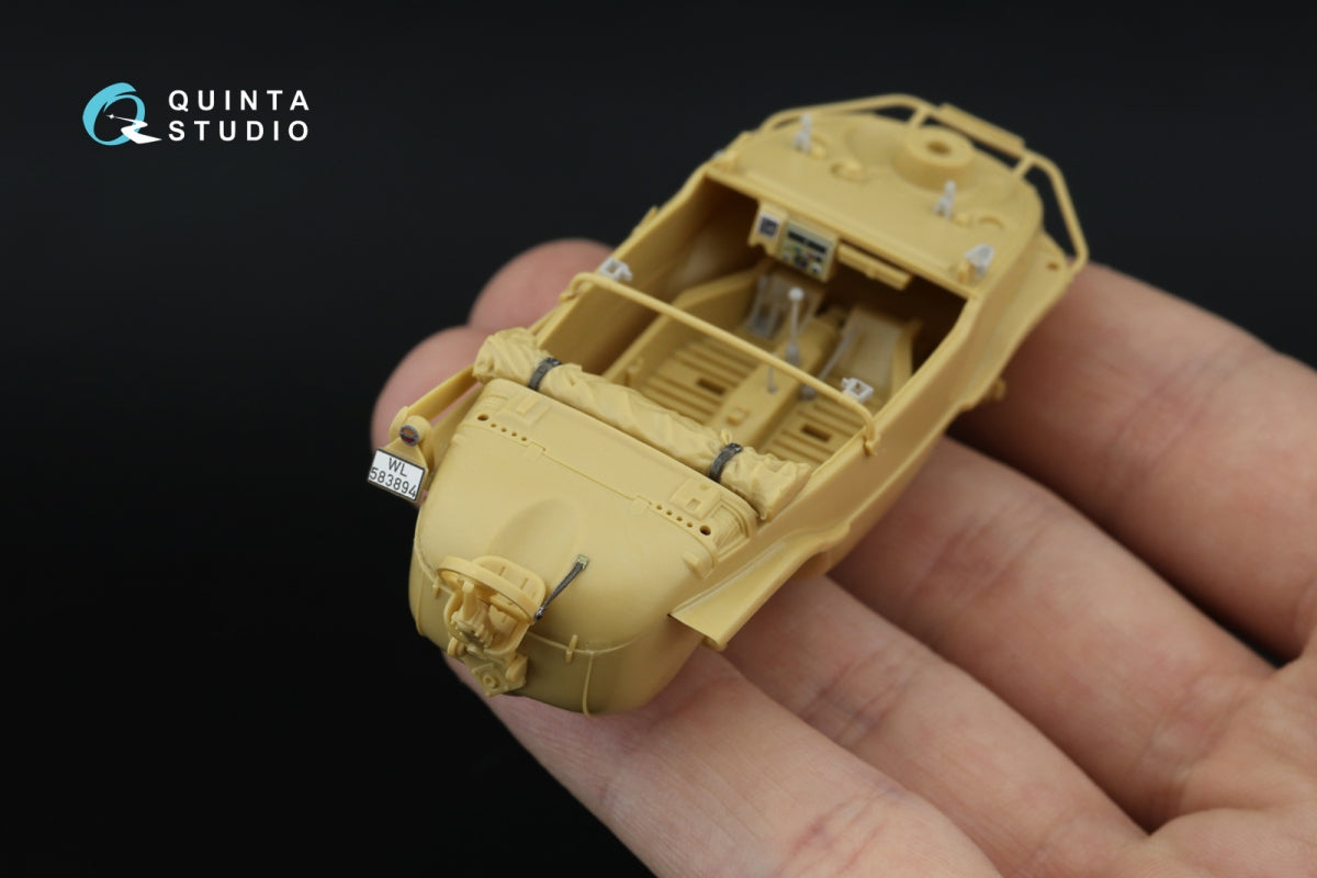 Quinta Studio QD+48553 Schwimmwagen type 166 3D-Printed &amp;amp; colored Interior on decal paper (Tamiya) (with 3D-printed resin parts) 1/48 – Bild 9