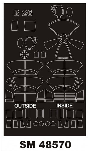 Montex SM48570 B-26B MARAUDER pour ICM 1/48