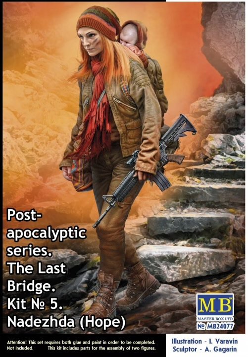 Master Box 24077 Post-apocalyptic series. The LastBridge. Kit No. 5. Nadezhda (Hope) 1/24
