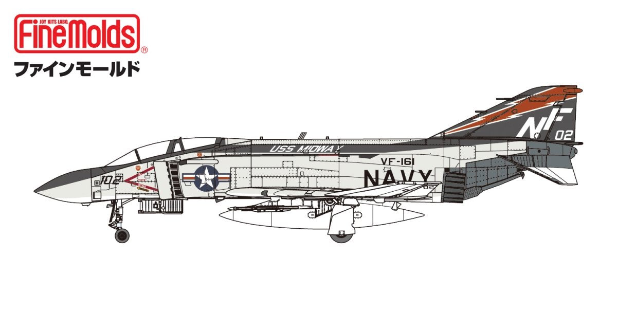 Fine Molds 72743 US Navy Jet Fighter F-4J “USS Midway 1978” 1/72 – obrázek 7
