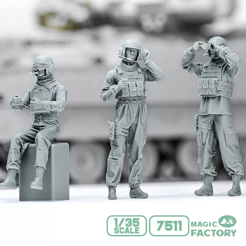 Magic Factory 7511 Modern US Army Combat Vehicle Crew Set (2020s) 1/35 – immagine 2