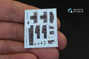 Quinta Studio QD48063 F-104G 3D-Printed &amp;amp; colored Interior on decal paper (for Hasegawa kit) 1/48 – image 2