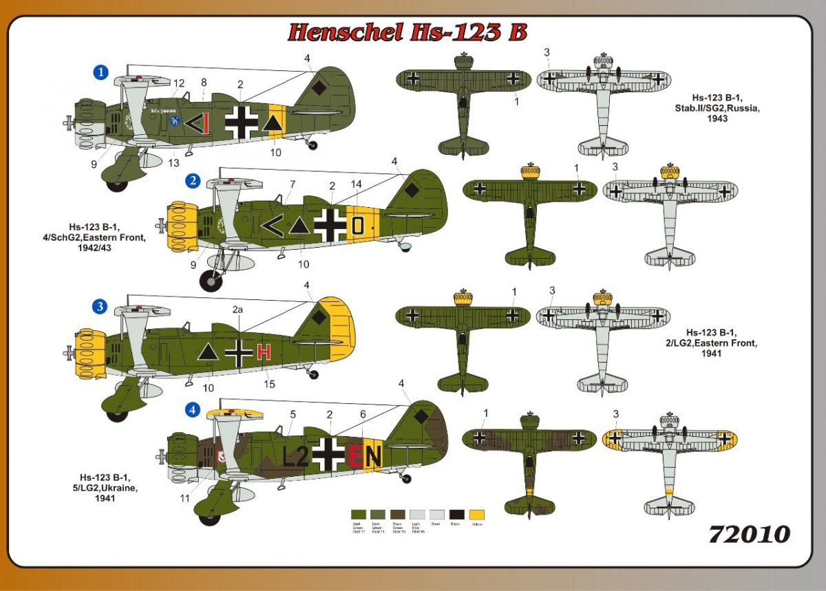 Fly 72010 Henschel Hs-123 B 1/72 – immagine 3