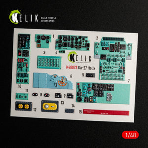 KELIK K48073 Ka-27 Helix interior 3D decals for HobbyBoss kit 1/48 – Bild 2
