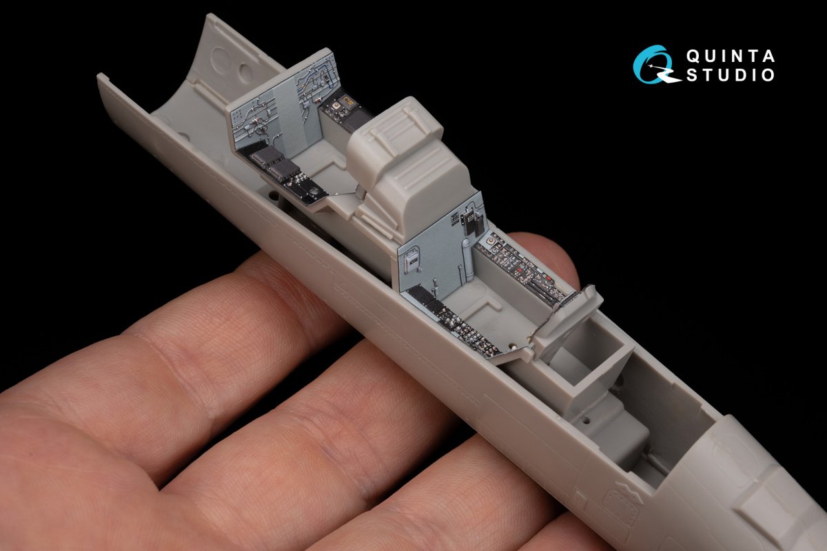 Quinta Studio QD48050 F/A-18F early 3D-Printed &amp;amp; colored Interior on decal paper (Hasegawa) 1/48 – obrázek 9