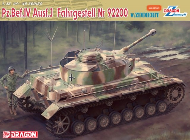 Dragon 6823 Pz.Bef.Wg.IV Ausf.J Fahrgestell No. 92200 avec Zimmerit