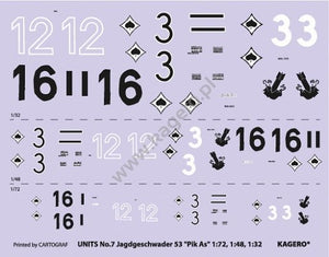 Kagero 97007 JG 35 &amp;quot;Pik As&amp;quot; (decals) EN – Bild 2