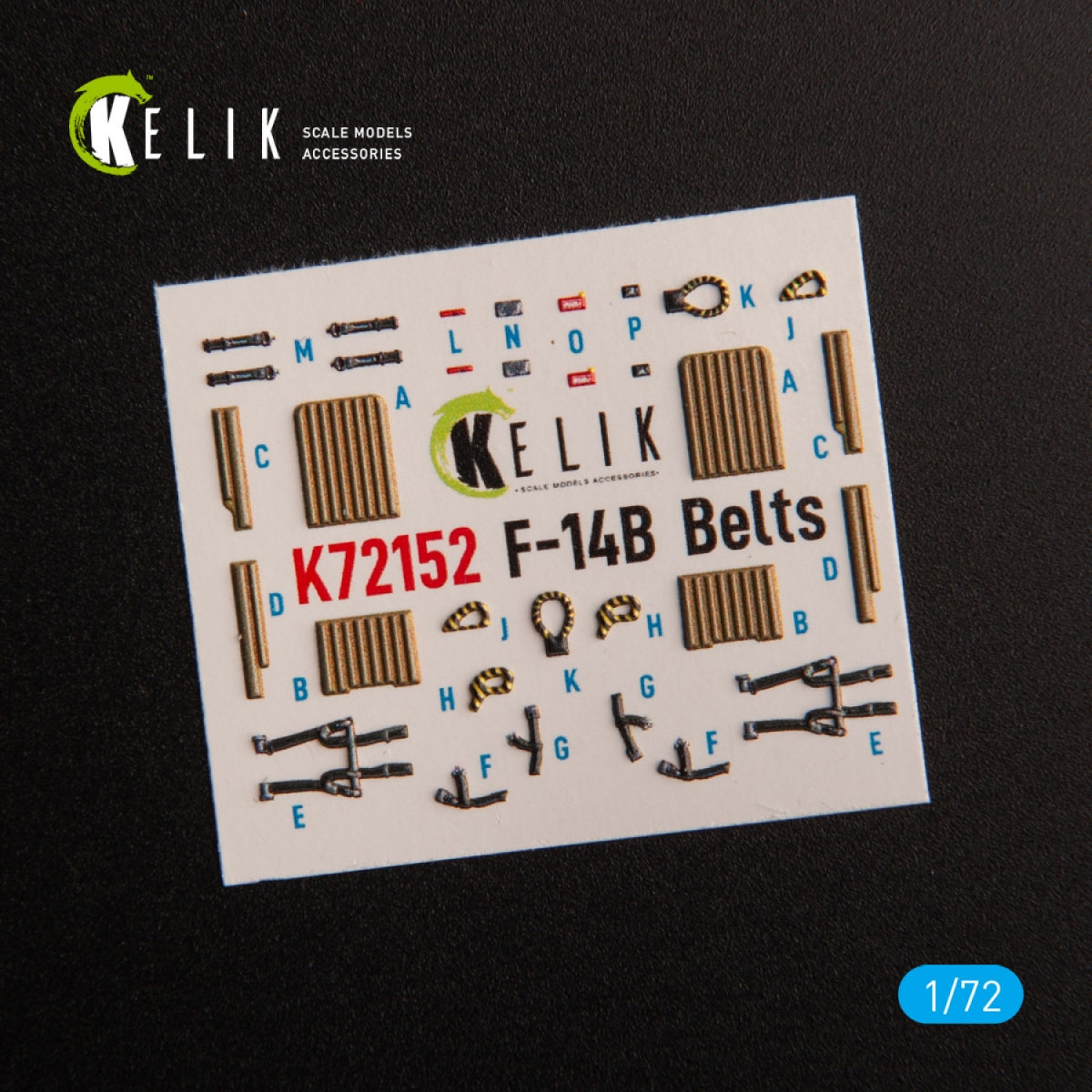 KELIK K72152 F-14B - interior 3D decals for GWH kit 1/72 – obrázek 3