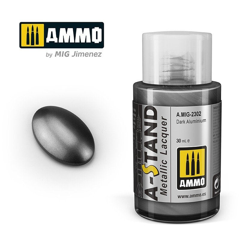 Ammo of Mig 2302 A-STAND Dark Aluminum 30ml