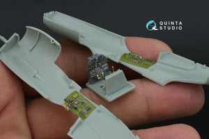 Quinta Studio QD+72054 P-40E Warhawk 3D-Printed &amp;amp; colored Interior on decal paper (Academy/Modelist) (with 3D-printed resin parts) 1/72 – image 6