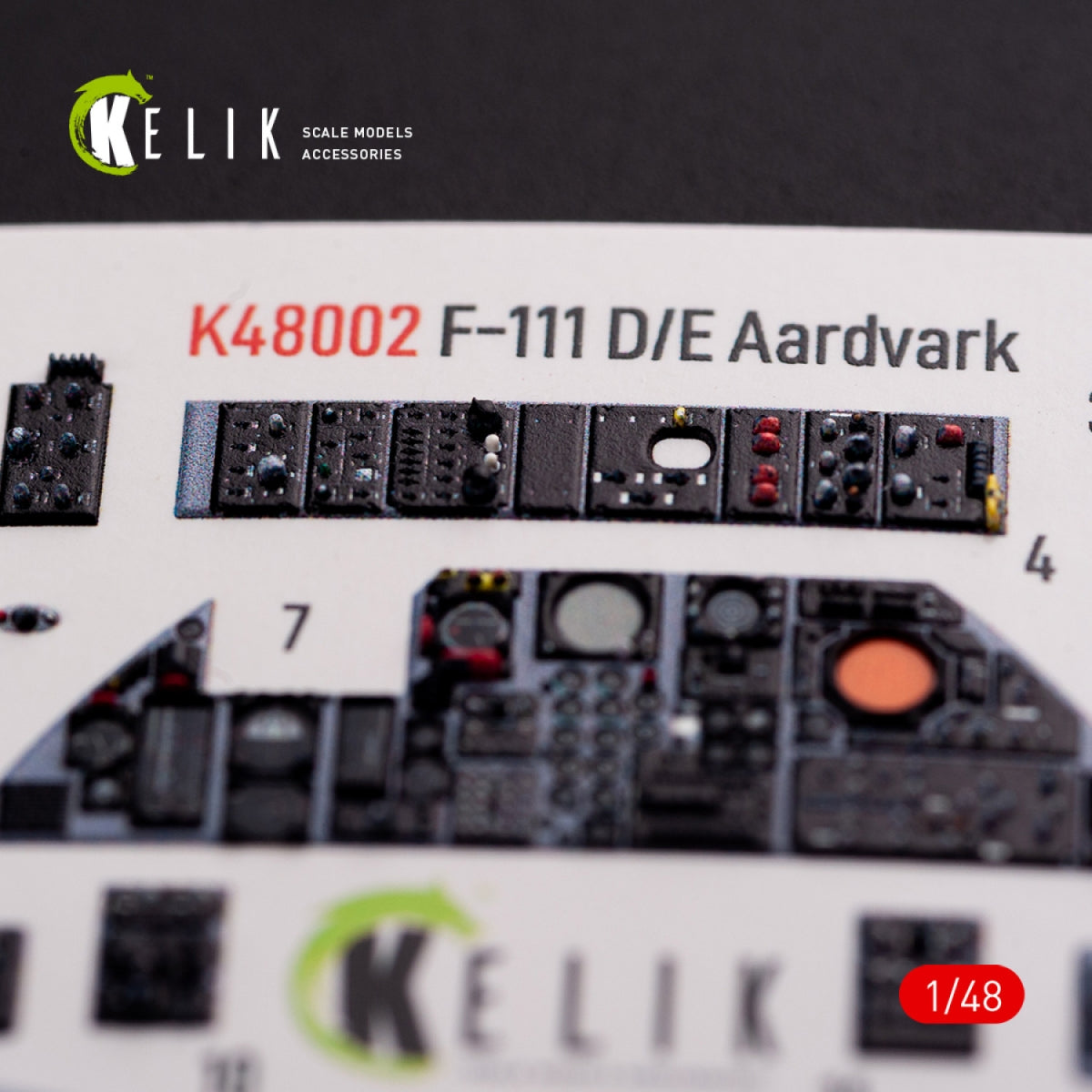 KELIK K48002 F-111 A/E Aardvark interior 3D decals for HobbyBoss kit 1/48 – image 10