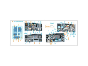 Quinta Studio QD+35144 AH-64A forward avionics bays 3D-Printed &amp;amp; colored Interior on decal paper (Trumpeter) (with 3D-printed resin parts) 1/35 – immagine 7