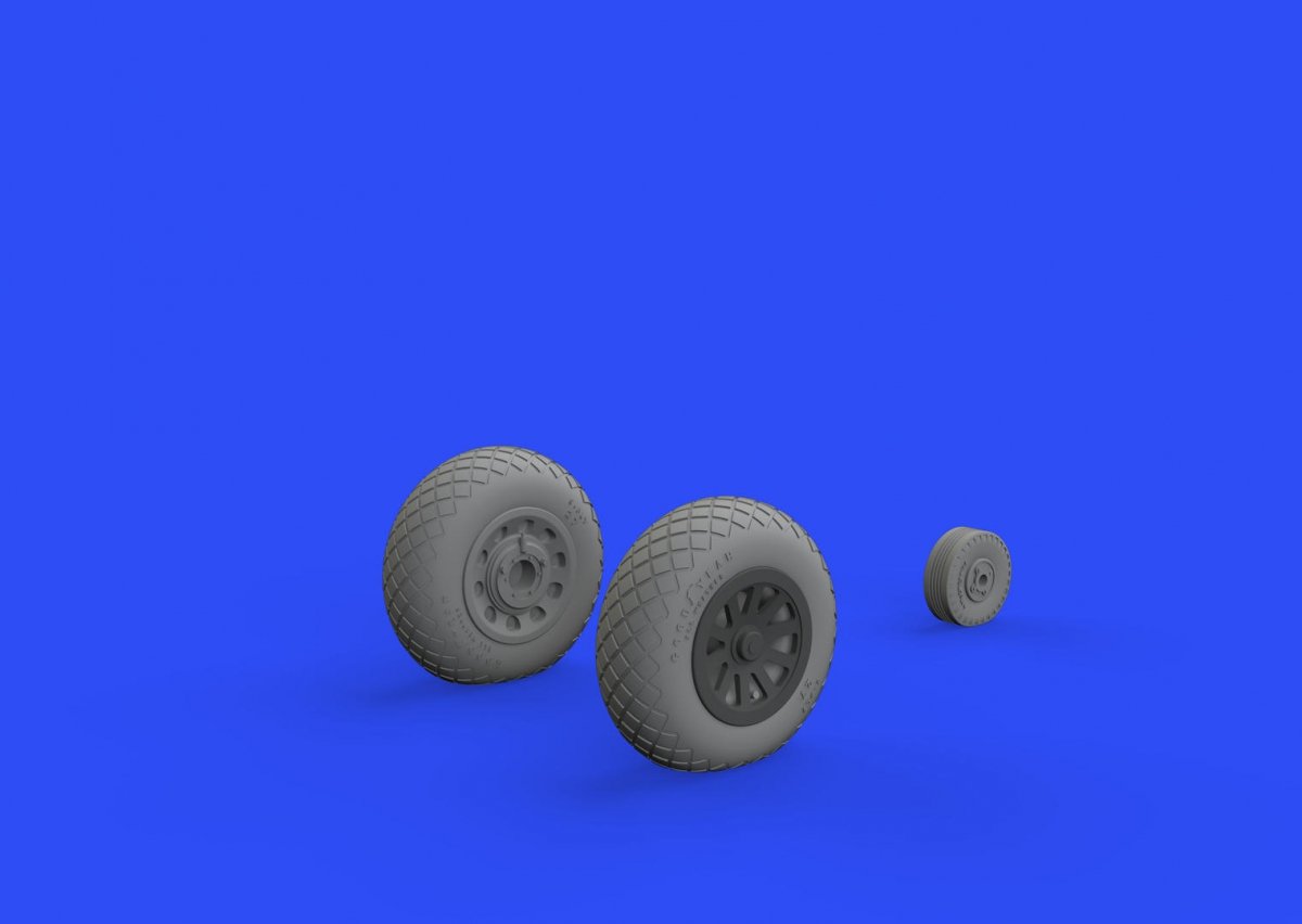 Eduard 648511 P-51D wheels diamond tread 2 1/48 EDUARD – Bild 2