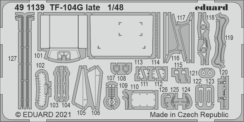Eduard 491139 TF-104G late for Kinetic Model 1/48 – image 2