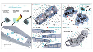 Intérieur imprimé en 3D et coloré sur papier décalcomanie Quinta Studio QD32095 Su-30SM (conversion pour Trumpeter Su-30MKK) 1/32  – image 2