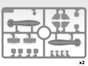 ICM 48275 Do 217K-2 with Gliding Bombs Fritz-X WWII German Bomber 1/48
