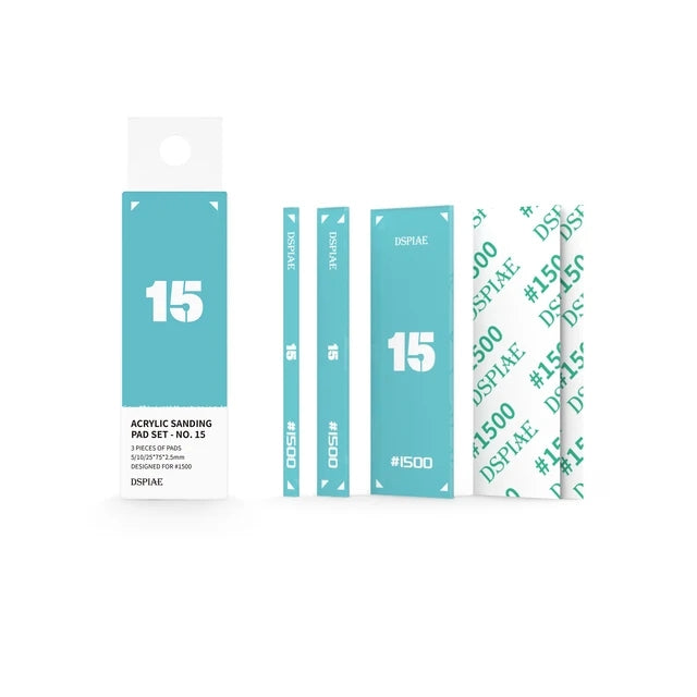 DSPIAE PT-SP15 Acrylic Sanding #1500 Pad Set 3 pcs