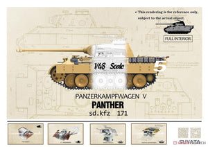 Suyata NO-001 Panther A w/ Zimmerit &amp;amp; Full Interior + 16t Strabokran w/ Maintenance 1/48 – obrázek 6