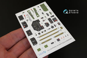 Quinta Studio QD32004 P-51D (Late) 3D-Printed &amp;amp; colored Interior on decal paper (for Tamiya kit) 1/32 – obrázek 2
