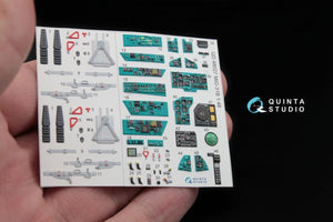 Quinta Studio QD48027 MiG-31B 3D-Printed &amp;amp; colored Interior on decal paper (for AMK kit) 1/48 – Bild 3