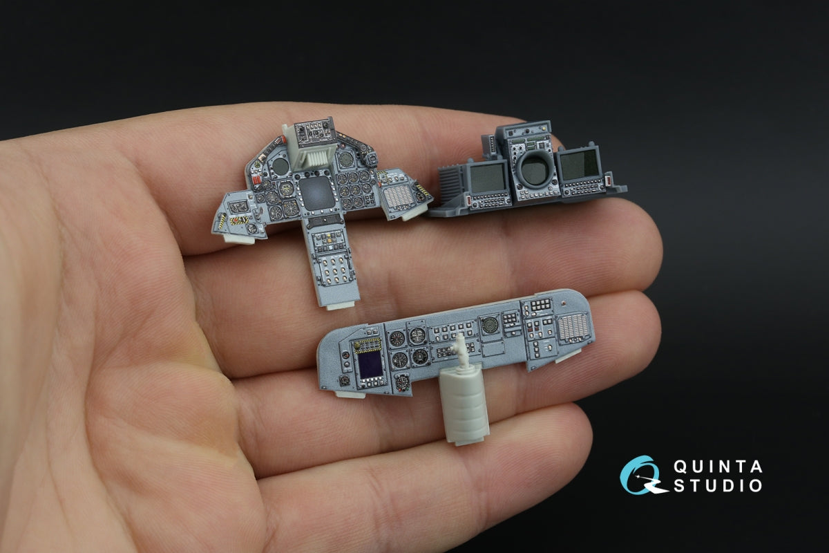 Quinta Studio QD+32261 Tornado ECR German 3D-Printed &amp; coloured Interior on decal paper (Revell) (with 3D-printed resin parts) 1/32