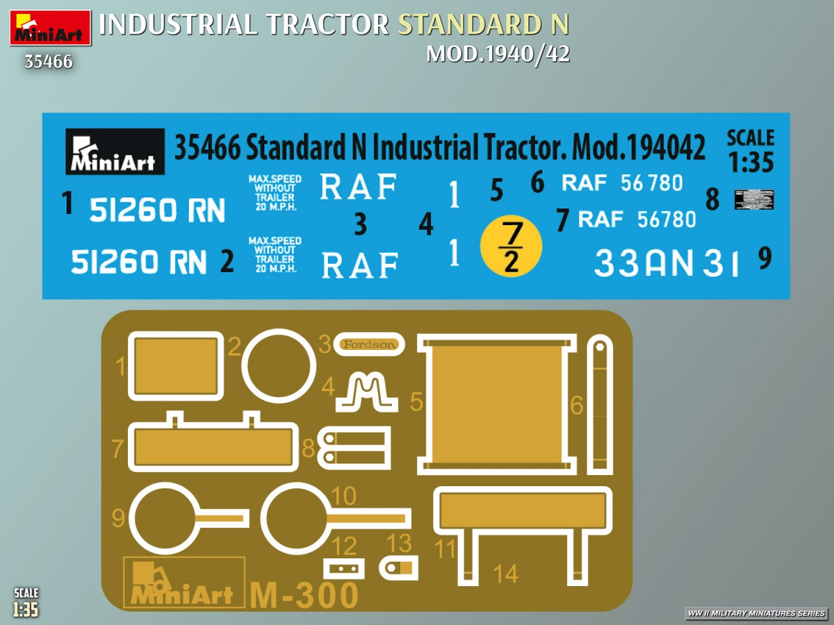 MiniArt 35466 Industrial Tractor Standard N Mod. 1940/42 1/35