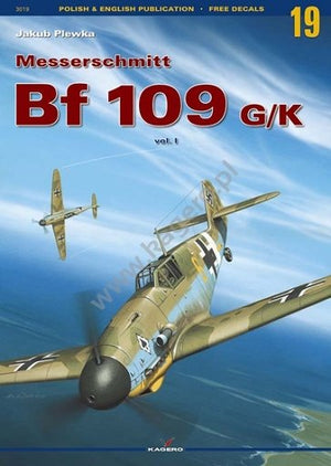 Kagero 3019 Messerschmitt Bf 109 G/K EN/PL (no decal)