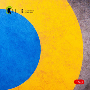 KELIK KS48024 Ukraine Roundel &amp;quot;Glory to Defenders&amp;quot; - Acrylic 3 mm (240 x 240 mm) (190g) 1/48 – image 2