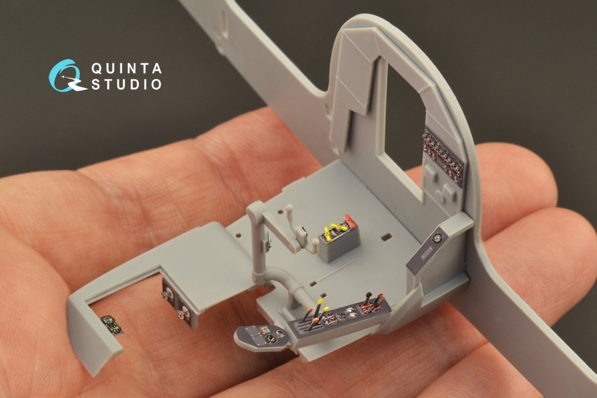 Quinta Studio QDS-48266 He 111H-3/H-6 3D-Printed &amp;amp; colored Interior on decal paper ( ICM ) (Small version) 1/48 – obrázek 8