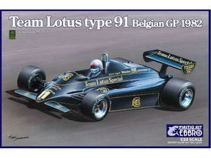 EBBRO 20019 Team Lotus type 91 Belgian GP 1982 1/20