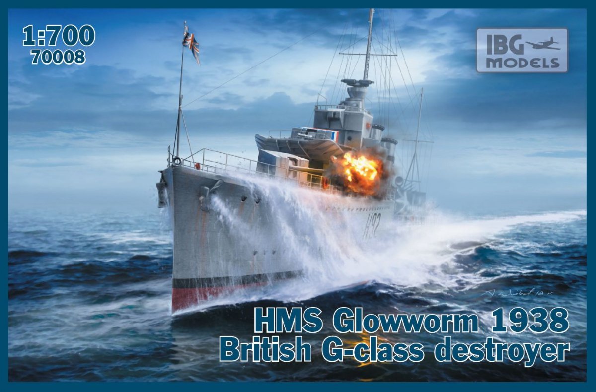 IBG 70008 HMS Glowworm (1938) G-Class Destroyer 1/700