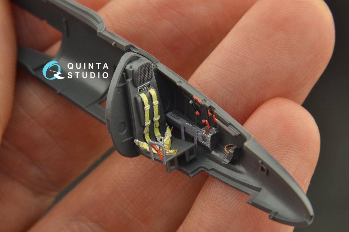 Quinta Studio QD72036 He 162 3D-Printed &amp;amp; colored Interior on decal paper (Special Hobby) 1/72 – immagine 5