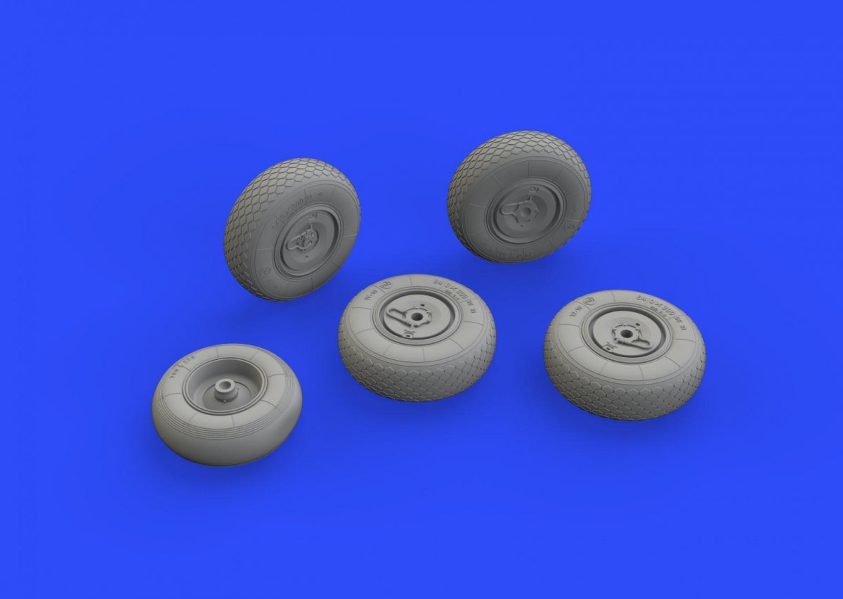 Eduard 648328 He 219 wheels TAMIYA 1/48 – image 3