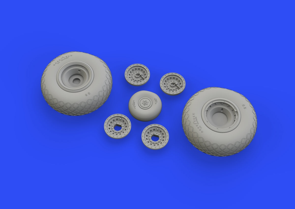 Eduard 6481020 B-17F wheels diamond tread EDUARD 1/48 – imagen 6