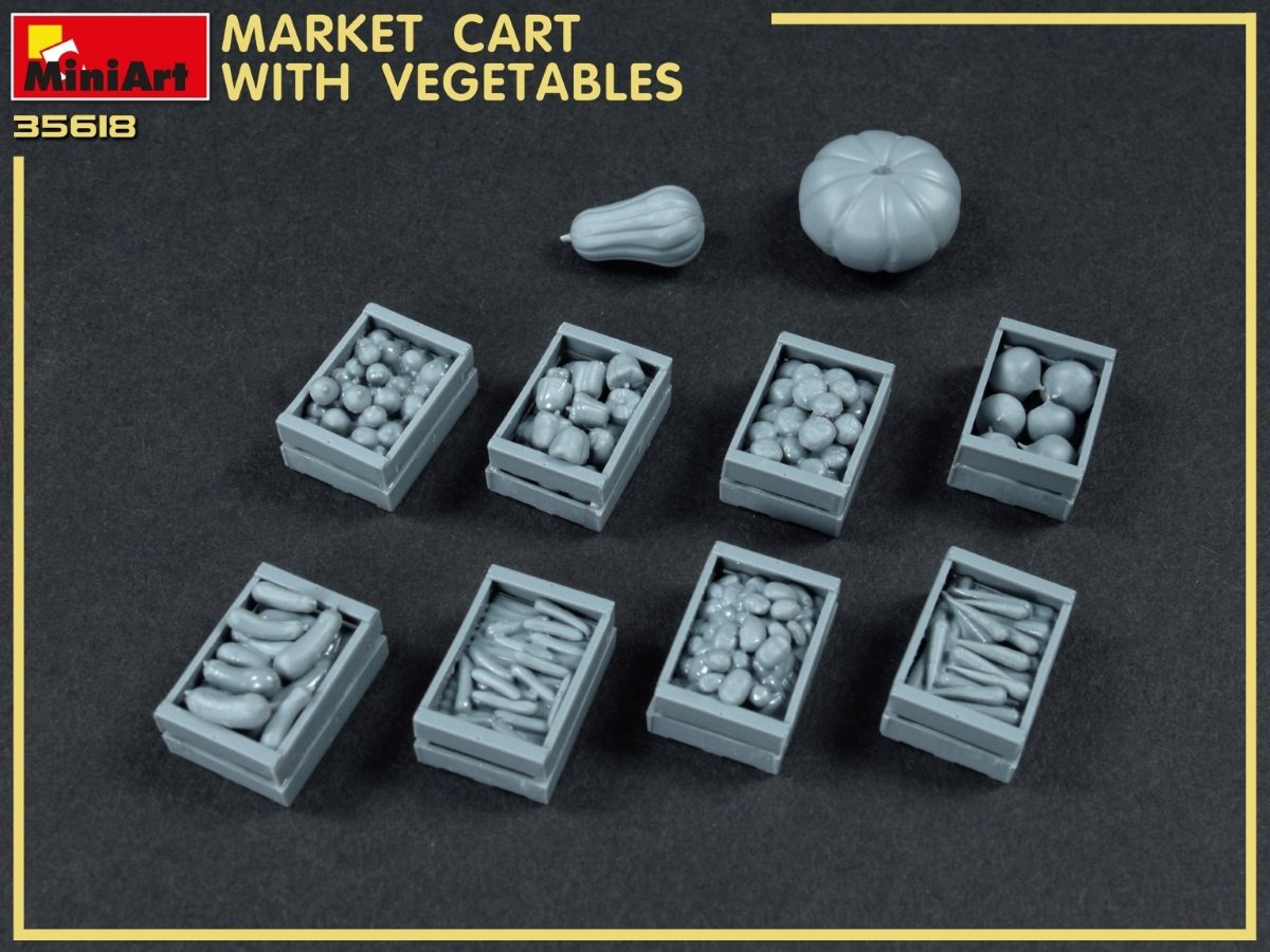 MiniArt 35623 MARKET CART WITH VEGETABLES 35623 1/35 – image 6