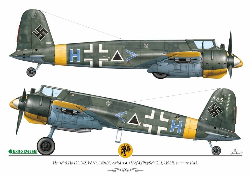 Exito ED48004 DECALS Luftwaffe Ground Attackers vol.1 - Ju 87 D-3, Hs 129, Fw 190F-8 1/48 – image 5