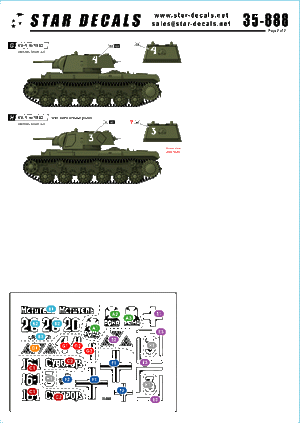 Star Decals 35-888 KV-1 model/1940 1/35 – image 2