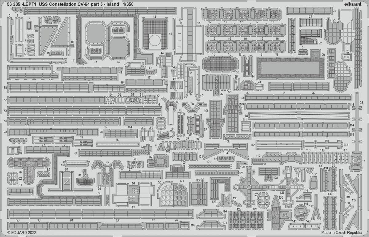 Eduard BIG5367 USS Constellation CV-64 PART II RUMPETER 1/350 – immagine 2