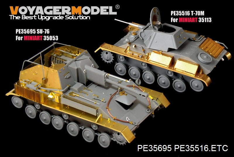 Voyager Model PE35695 WWII Russian SU-76 Self-Propeller Gun basic For MiniArt 35053 1/35 – immagine 7