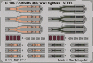 Eduard BIG49342 Seatbelts WWII Allied AF STEEL 1/48 – Bild 3