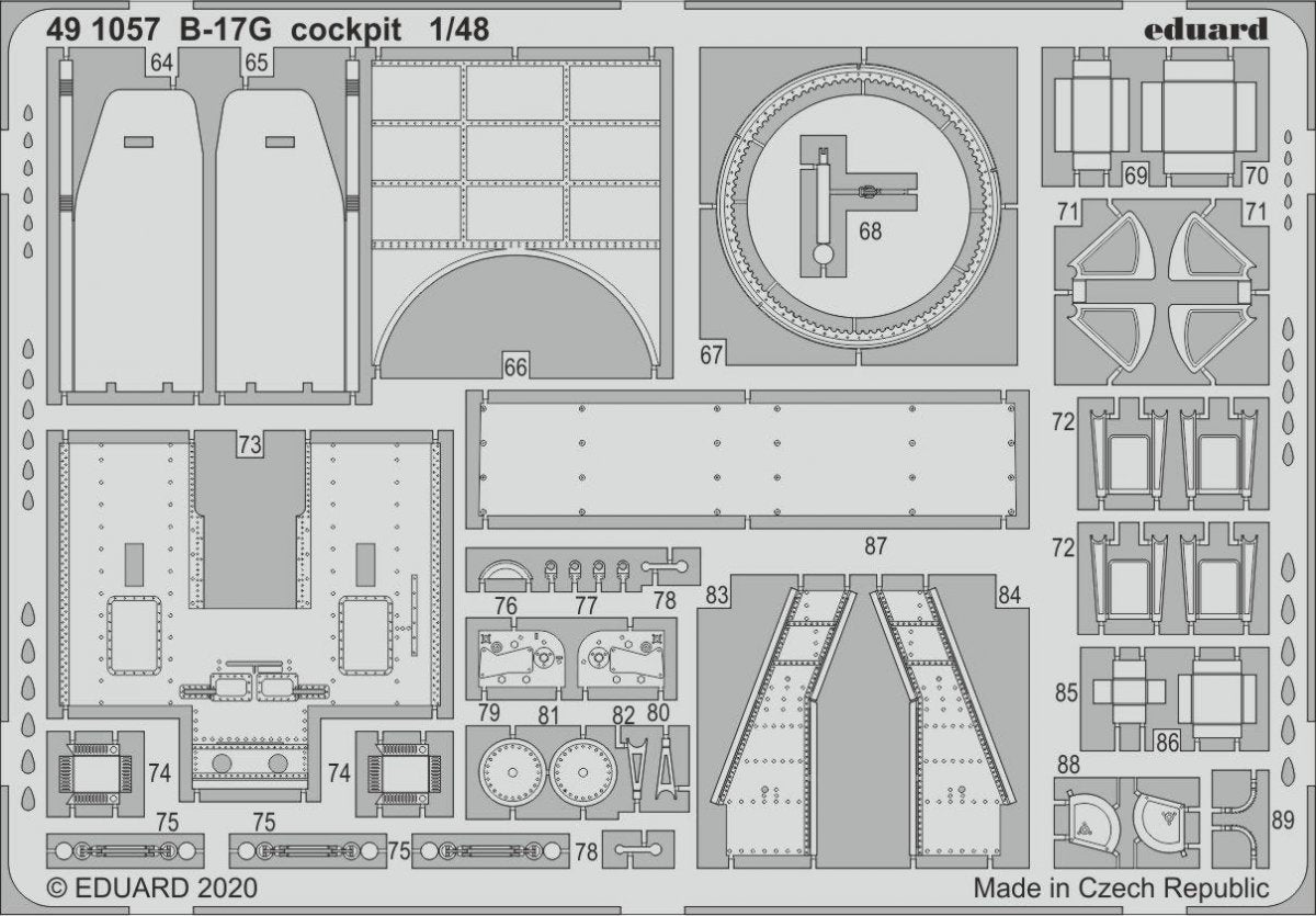 Eduard 491057 B-17G cockpit 1/48 HK MODELS – image 2