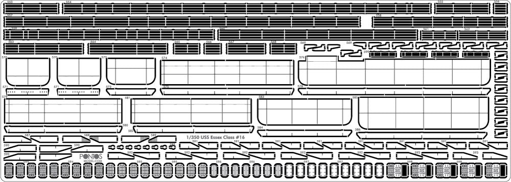 Pontos 35005F1 USS CV-14 Toconderoga 1944 Detail Up Set 1/350 – obrázek 21